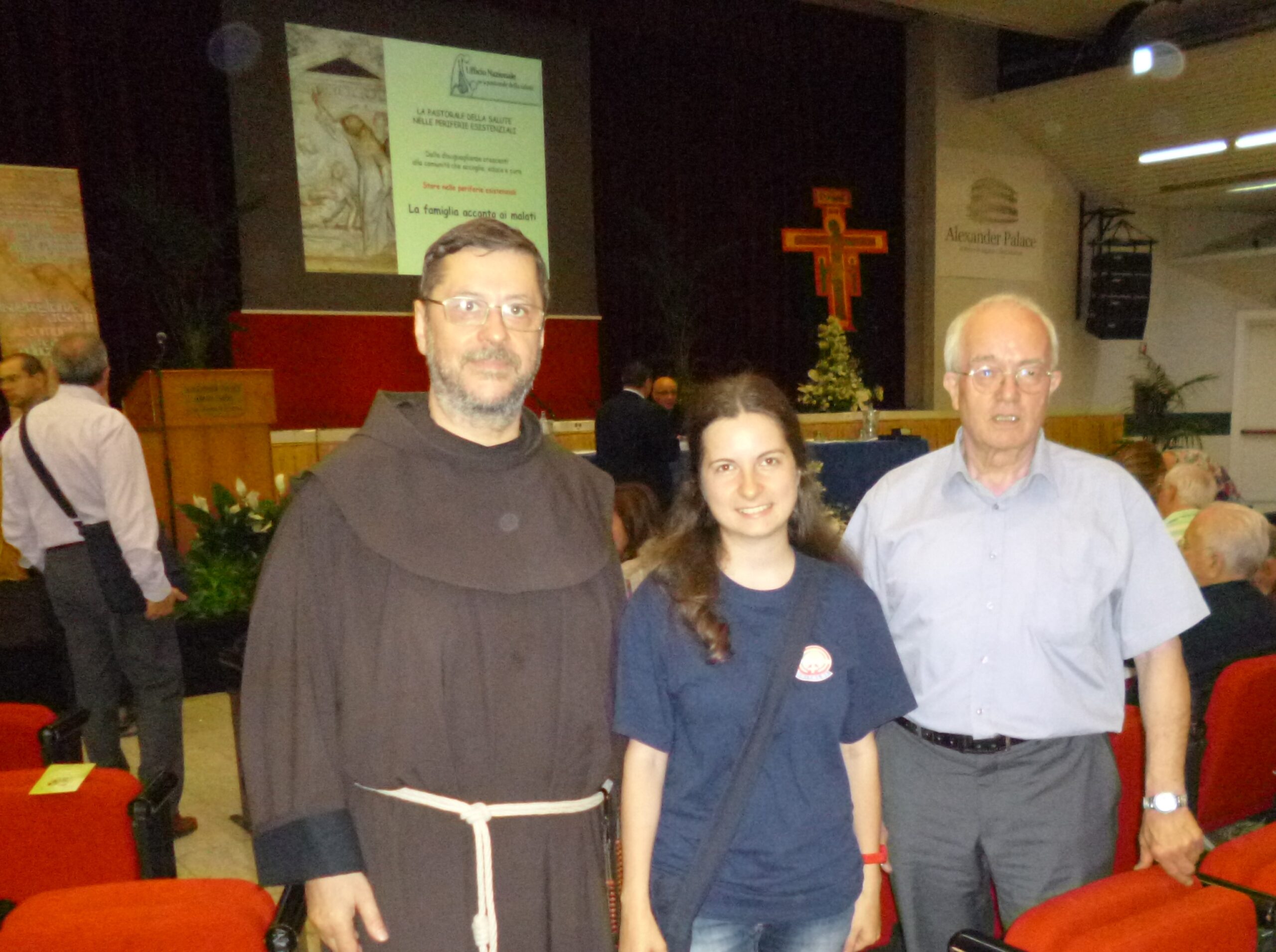 P. Aldo Marinelli, Veronica Dell'Onte e P. Silvano Bracci